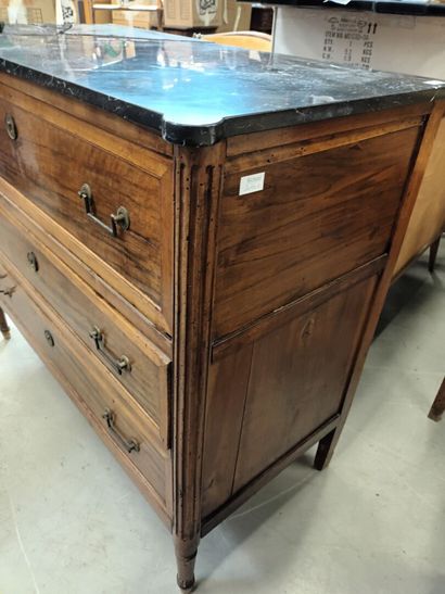Commode scribane époque Louis XVI en bois...