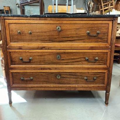 Commode scribane époque Louis XVI en bois...