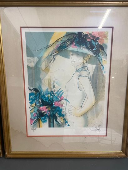 VALADIE
femme au chapeau
Deux Lithographies...