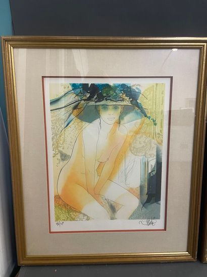 VALADIE
femme au chapeau
Deux Lithographies...