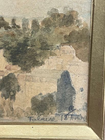Vue de village
Aquarellle signée, située...