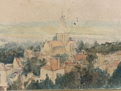 Vue de village
Aquarellle signée, située...