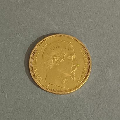 Pièce de 20 francs or, Napoléon III tête...