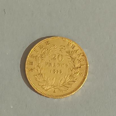 Pièce de 20 francs or, Napoléon III tête...