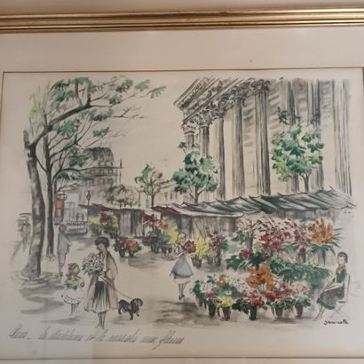 Franz HERBELOT (XXe),
Vue des quais de Paris,...