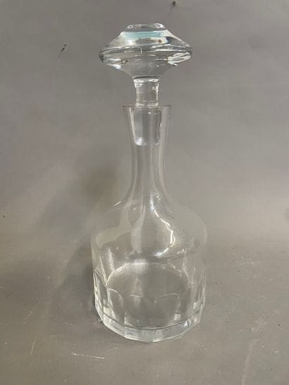 BAYEL Carafe en cristal taillé 
H : 40 c...