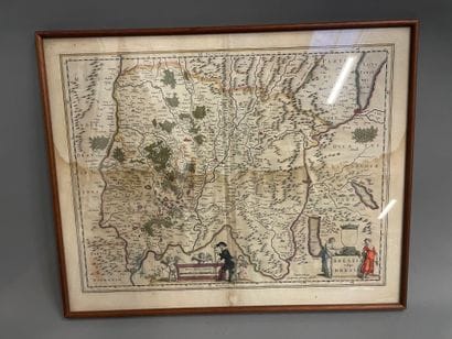 BLAEU
Carte de la Bresse 
Gravure colorié...
