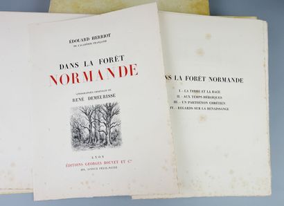 HERRIOT (Edouard). Dans la Forêt Normande....