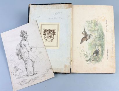 Recueil factice de 32 gravures de chasse...
