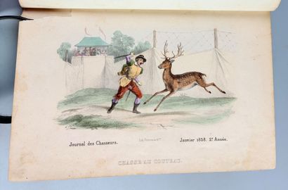 Recueil factice de 32 gravures de chasse...