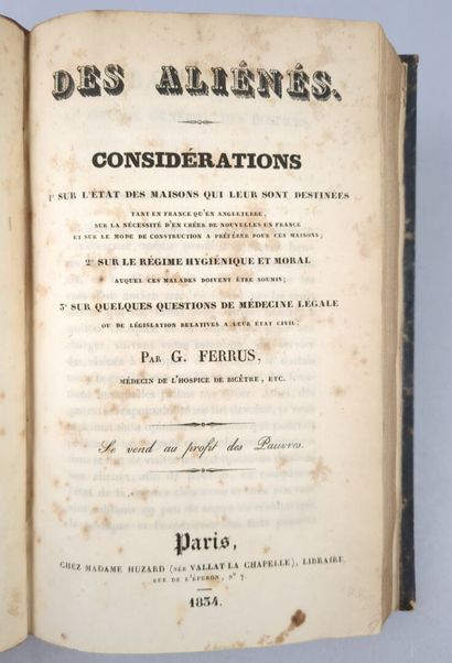 [Psychiatrie] FERRUS (Guillaume). Des aliénés....