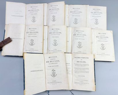 DUCLOS (Charles).Oeuvres complètes. Paris,...