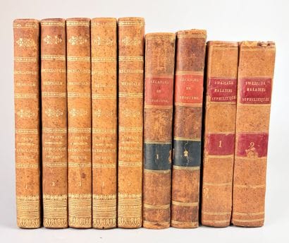 Recueil factice de 5 textes médicaux reliés...