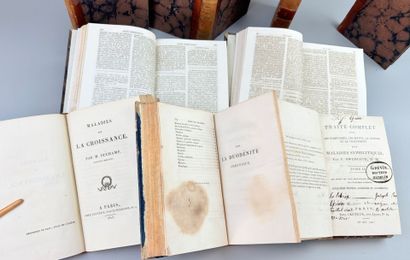 Recueil factice de 5 textes médicaux reliés...