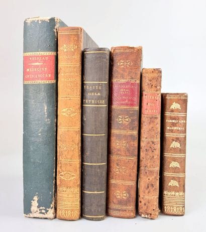 Réunion de 6 volumes in-16, in-12 ou in-8...