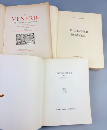 Réunion de 3 classiques de la vénerie. In-8...