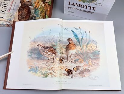 TRAVIES (Édouard). Oiseaux de chasse. Texte...