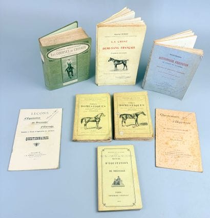 [Équitation] Réunion de 7 volumes ou plaquettes...