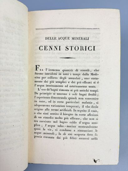 [Thermalisme] BERTINI (Bernardino). Idrologia...