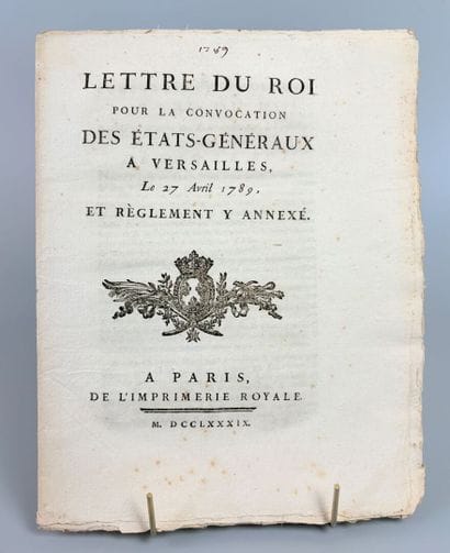 [Révolution Française]. Lettre du Roi pour...
