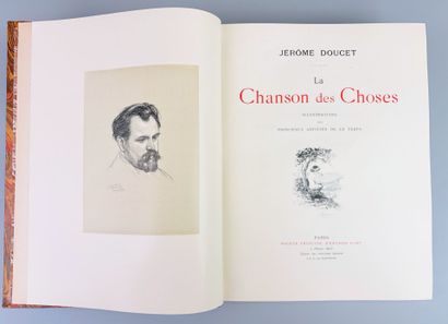DOUCET (Jérôme). La chanson des choses. Paris,...