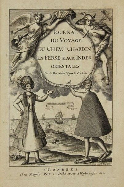 CHARDIN (Jean)
JOURNAL DU VOYAGE du Chevalier...
