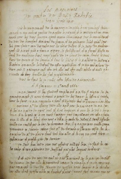BUSSY-RABUTIN (Comte Roger de)
MEMOIRES....