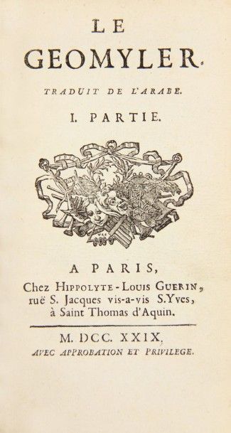 [VILLARS (Abbé de Montfaucon de)
LE GEOMYLER...