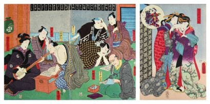 TOYOKUNI III
[ALBUM DU THEATRE KABUKI]. In-4°...