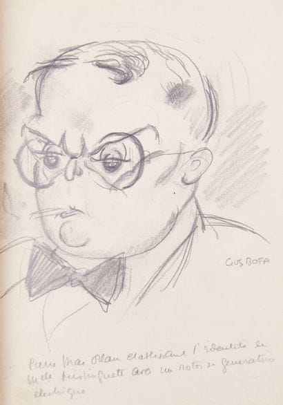 MAC ORLAN (Pierre)
A L'HOPITAL MARIE MADELEINE....