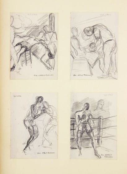 DES COURIERES
PHYSIOLOGIE DE LA BOXE. Lithographies...
