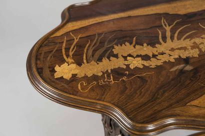 Emile GALLE (1846-1904) Table d'appoint en...