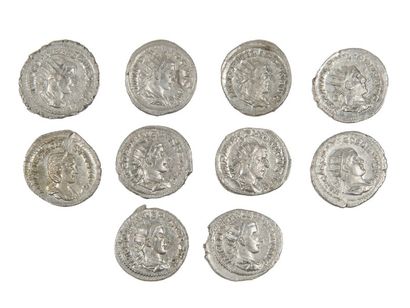 LOT de 10 antoniniens de GORDIEN III , PHILIPPE...