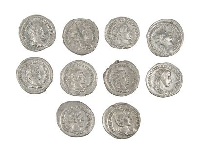 LOT de 10 antoniniens de GORDIEN III , PHILIPPE...