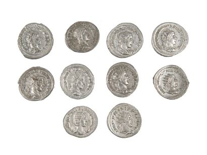 LOT de 10 antoniniens de GORDIEN III , PHILIPPE...