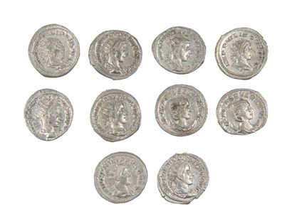 LOT de 10 antoniniens de GORDIEN III , PHILIPPE...