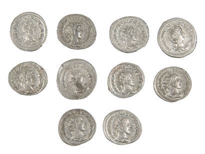 LOT de 10 antoniniens de GORDIEN III , PHILIPPE...