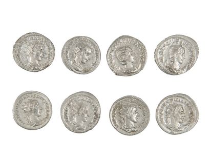 LOT de 8 antoniniens de GORDIEN III , PHILIPPE...