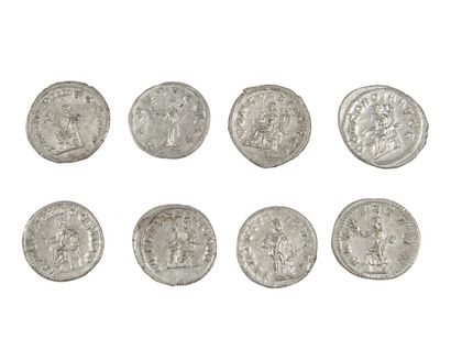 LOT de 8 antoniniens de GORDIEN III , PHILIPPE...