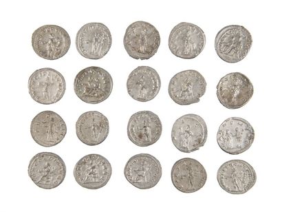 LOT de 20 antoniniens de TRAJAN DECE, PHILIPPEII...