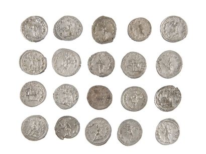 LOT de 20 antoniniens de TRAJAN DECE, PHILIPPEII...