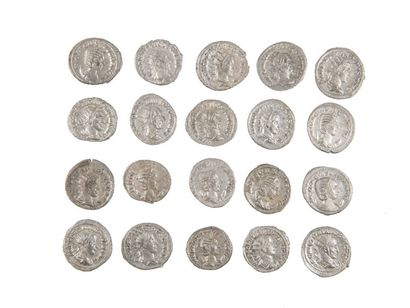 LOT de 20 antoniniens de GORDIEN III ,TRAJAN...