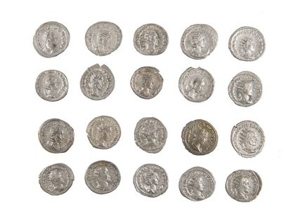 LOT de 20 antoniniens de GORDIEN III ,TRAJAN...