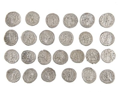 LOT de 25 antoniniens de GORDIEN III ,PHILIPPE...