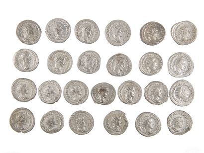LOT de 25 antoniniens de GORDIEN III ,PHILIPPE...