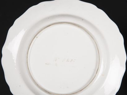 NYMPHEMBURG Paire d'assiettes en porcelaine...