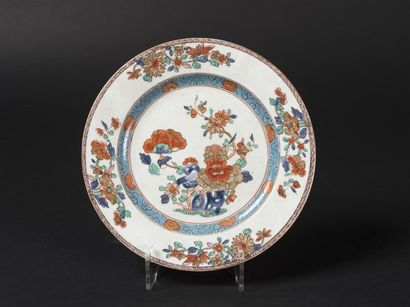 CHINE Assiette compagnie des Indes 