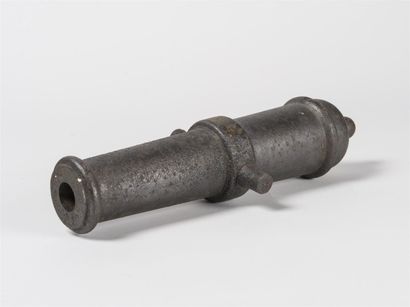 Canon de marine à poudre noir en fonte de...