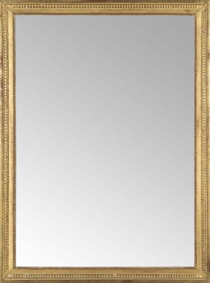 Miroir rectangulaire En bois doré Style Louis...