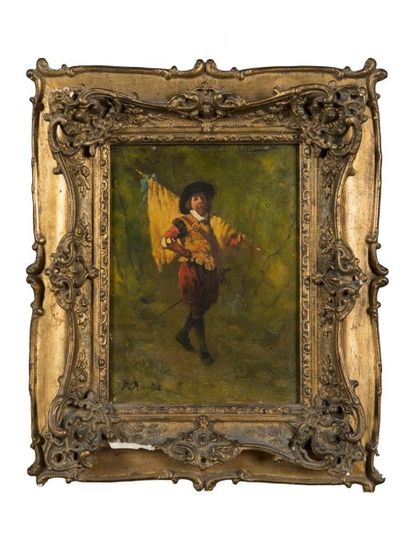 Ferdinand ROYBET (1840 - 1920) Le porte-étendard...